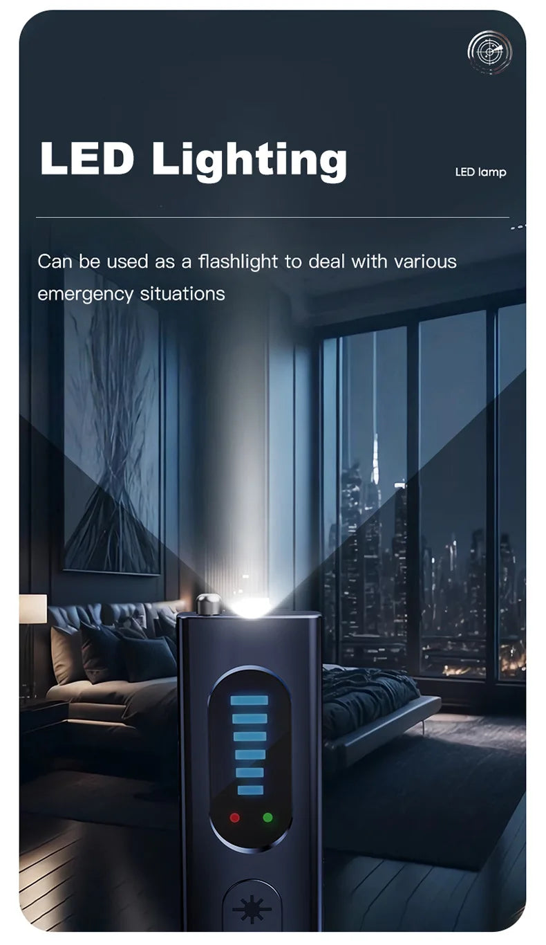 Anti Candid Camera Detector Surveillance Camera Security Alarm Anti-positioning Monitoring Infrared Scanner Hotel Smart Signal