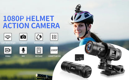 F9 Action Camera HD 1080P Bicycles Motorcycle Helmet Camera Bike Action Cam Outdoor Sports DV Vdeos Recorder DVR Car Dash Cam