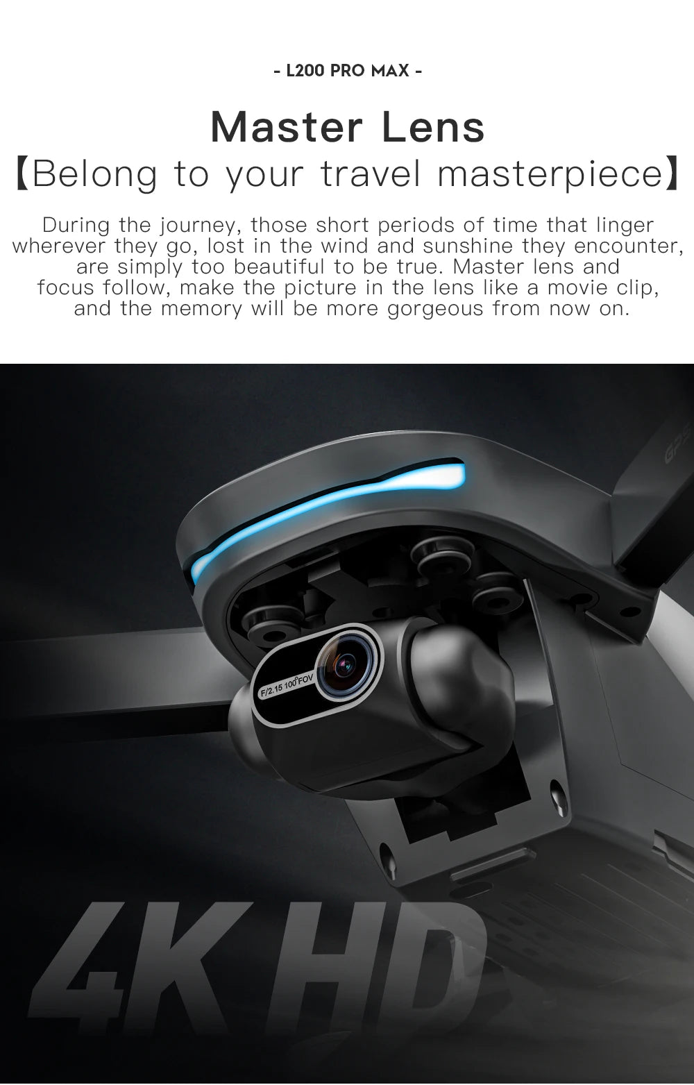 8K Professional Drone Dual Camera Obstacle Avoidance Flyer 2 Axis Gimbal Brushless Helicopter GPS RC Toys New L200 PRO MAX