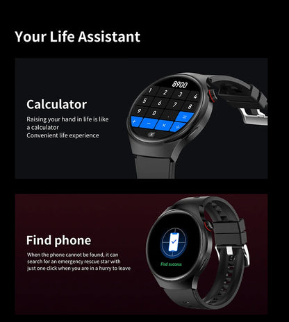 2025 New Men Smart Watch NFC Watch S10 Pro GPS 360*360 HD Screen AMOLED Heart rate BT Call Health Monitoring Women Smartwatches