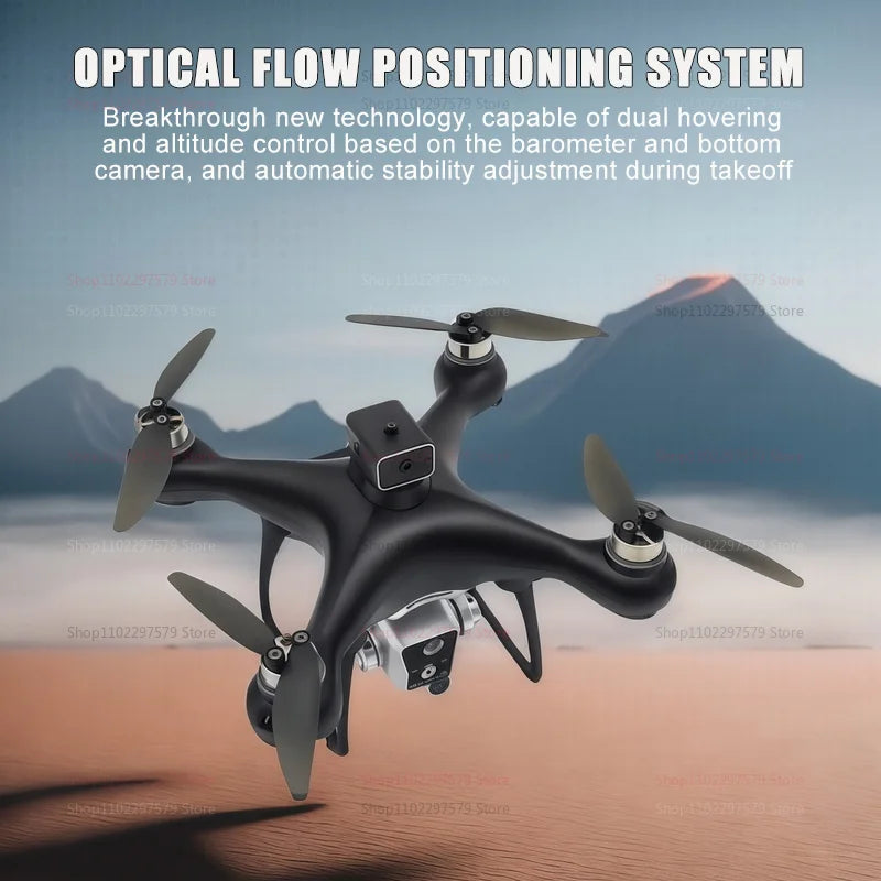 New KY102 Remote Control Drone With 8K HD Dual Cameras 360°Obstacle Avoidance Brushless Motors Screen Aerial Photography RC Toy