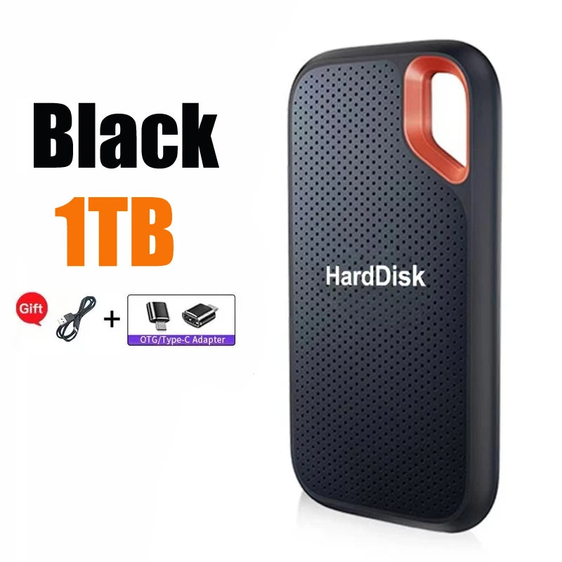 E61 External 1TB SSD Portable Solid State Drive 2TB High-Speed Hard Disk USB 3.1 Storage Device For SanDisk Laptops/Mac/Phone