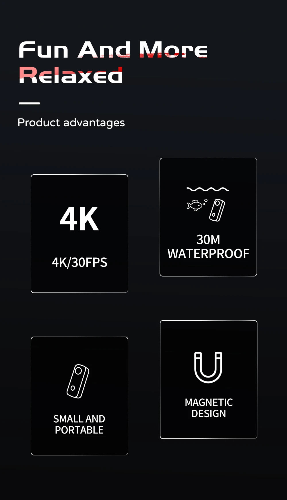 SJCAM C100 / C100Plus Mini Thumb Camera 1080P30FPS / 4K30FPS H.265 12MP 2.4G WiFi 30M Waterproof Case Action Sport DV Camcorder