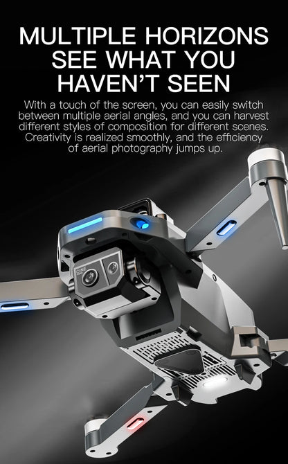 8K HD dual camera GPS drone gimbal 360 ° laser obstacle avoidance brushless quad-axis foldable aircraft