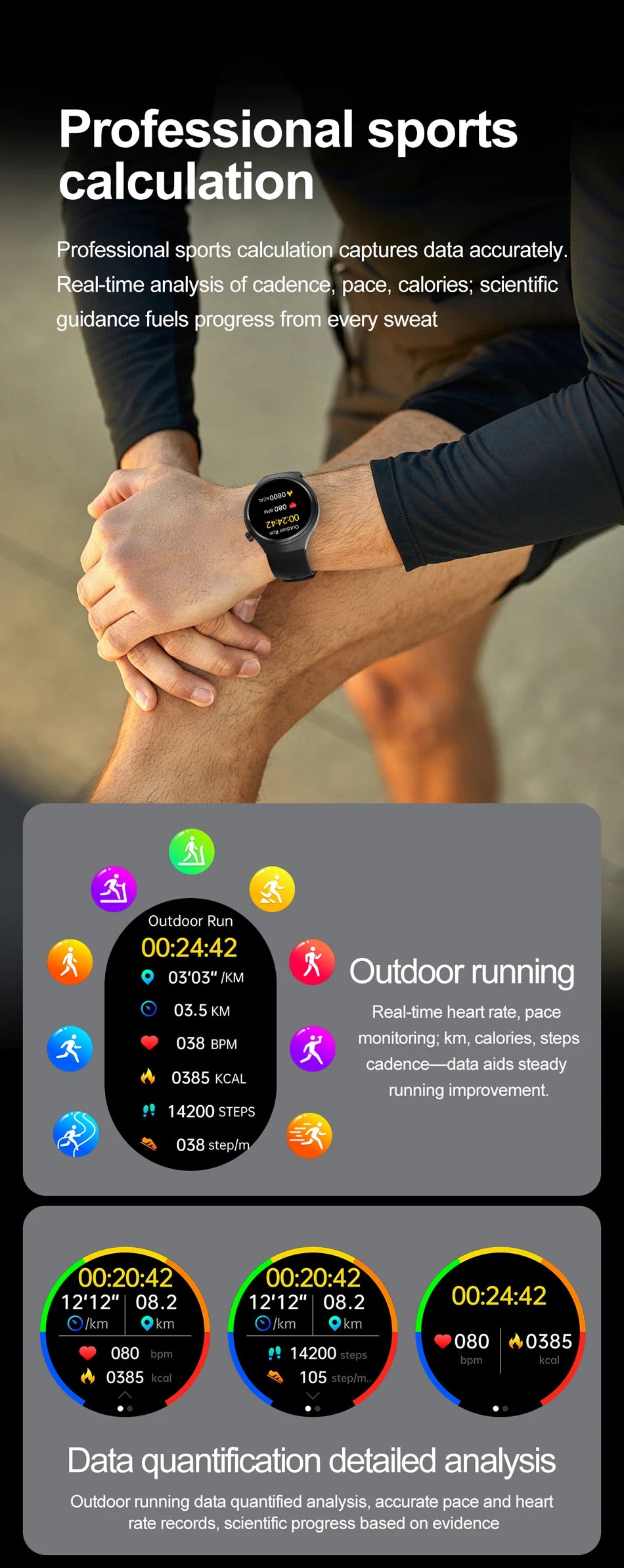 2025 New Watch 4 New Bluetooth Call Smartwatches Men 150+ Sports Mode Health Monitoring AI Voice Assistant Smart Watch IOS