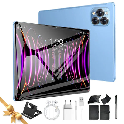 Android Tablet, 11 Inch Android 15 Tablet with Keyboard, 24GB+128GB, 2TB Expand, 8000mAh, 5MP+13MP, 5G WiFi, Mi IPS Touch Screen