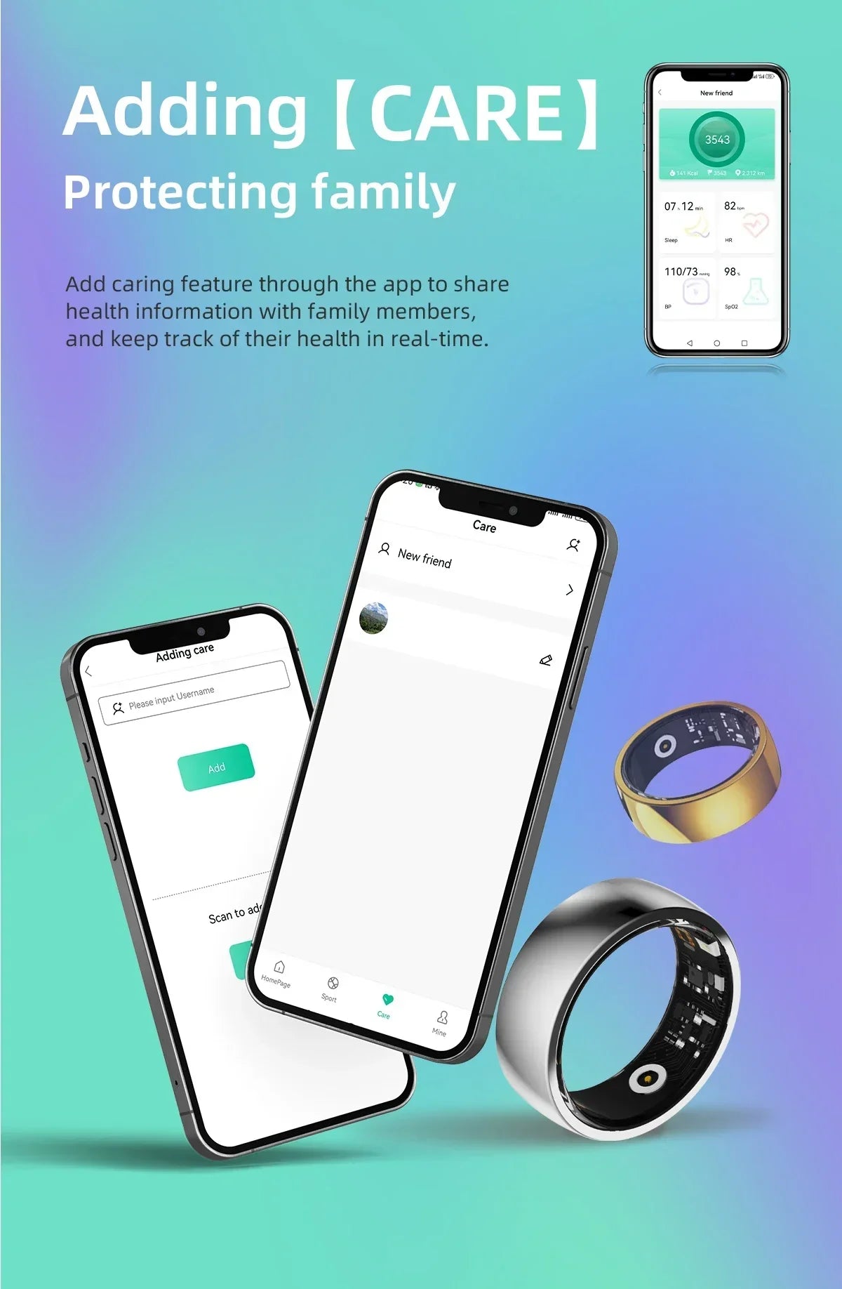 Zordai R09 R12 Smart Ring Men Women Wearable Ring For Xiaomi Heart Rate Blood Oxygen Sleep Health Sport Fitness IP68 Waterproof