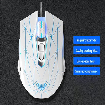 S50 New Gaming Mouse, Wired Mechanical Game, Macro Programming, Notebook, Desktop Computer, Office
