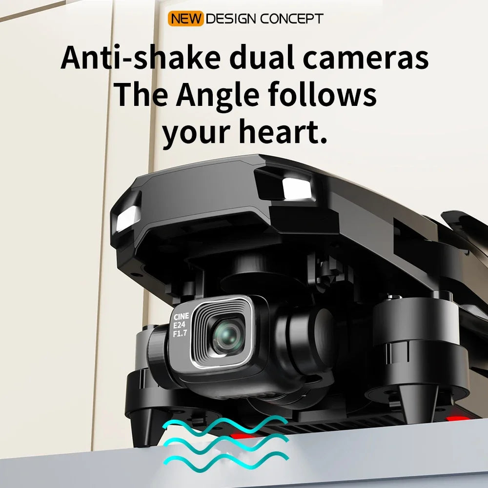 F204 New Original Upgrated RC Drone with 8k professional HD camera 5G WiFi Brushless laser barrier avoidance Folding quadcopter