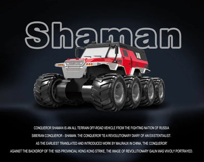 JJRC 8x8 2.4G Remote Control Car 8wd Off-road Amphibious Stunt Vehicle 8-Wheel Speed Racing Truck Waterproof Crawler Toys