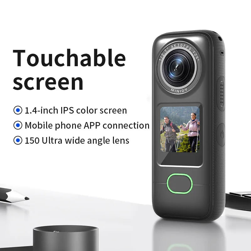 4K Action Camera HD Touch Screen Outdoor Anti Shake Sports DV Handheld Video Recorder Vlog Action Cam Pocket Body Camera