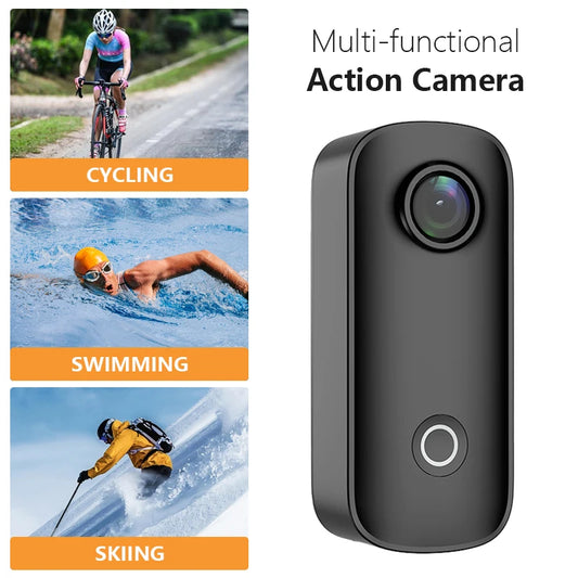 SJCAM C100 / C100Plus Mini Thumb Camera 1080P30FPS / 4K30FPS H.265 12MP 2.4G WiFi 30M Waterproof Case Action Sport DV Camcorder