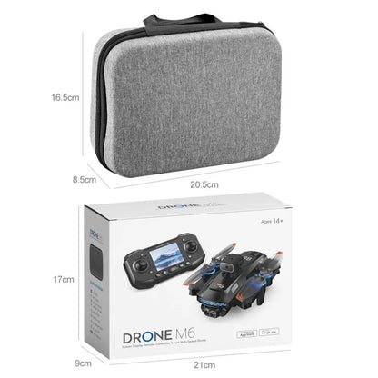 Xiaomi M6 RC Drone 8K Aerial HD Dual Camera 5G WIFI Intelligent Obstacle Avoidance With Screen GPS Ruturn Brushless Power Drone