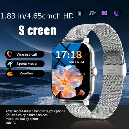 2025 Smart Watch 1.83'' Touch Screen - Bluetooth Calls, Heart Rate/Sleep Monitor, 50 Sports Modes, Waterproof