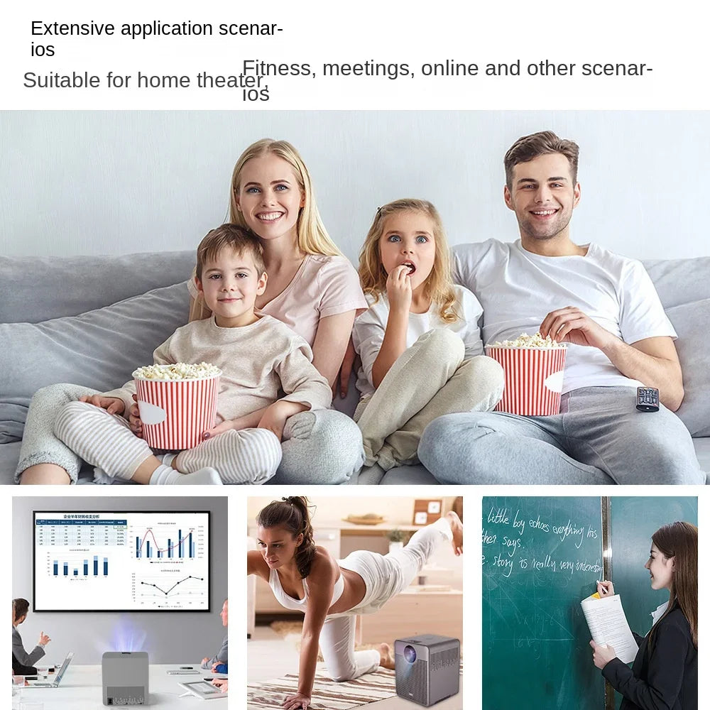 LCD Projector T03 Android Portable 4K Projector Home 1080P Projector