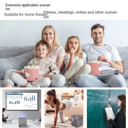 LCD Projector T03 Android Portable 4K Projector Home 1080P Projector