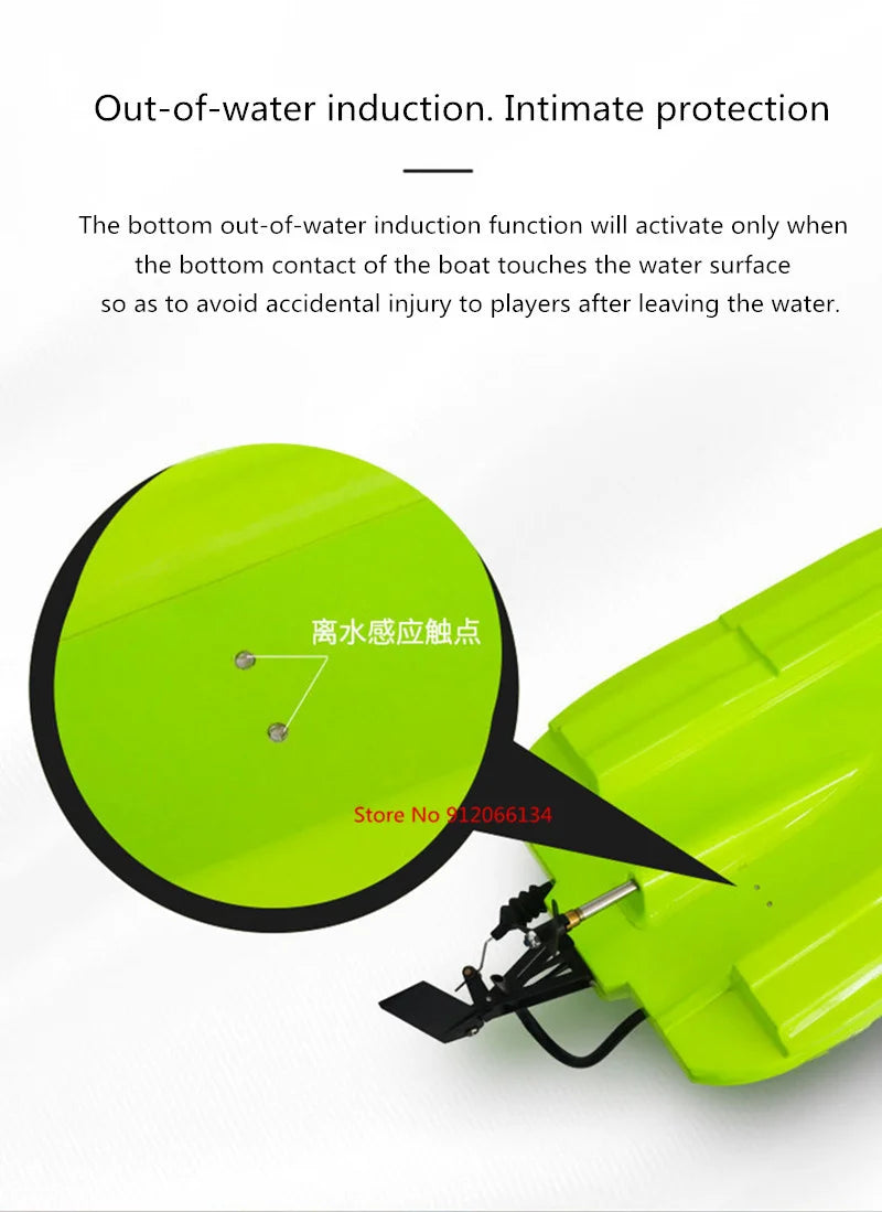 53CM Large 40KM/h High Speed Remote Control RC Racing Boat 150M 2 way Navigation Waterproof Dual Body Electric RC Speedboat Toy