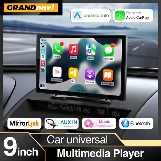 9 inch Car Radio Multimedia Video Player CarPlay Android Auto IPS Touch Screen AUX Input Bluetooth MirrorLink Universal
