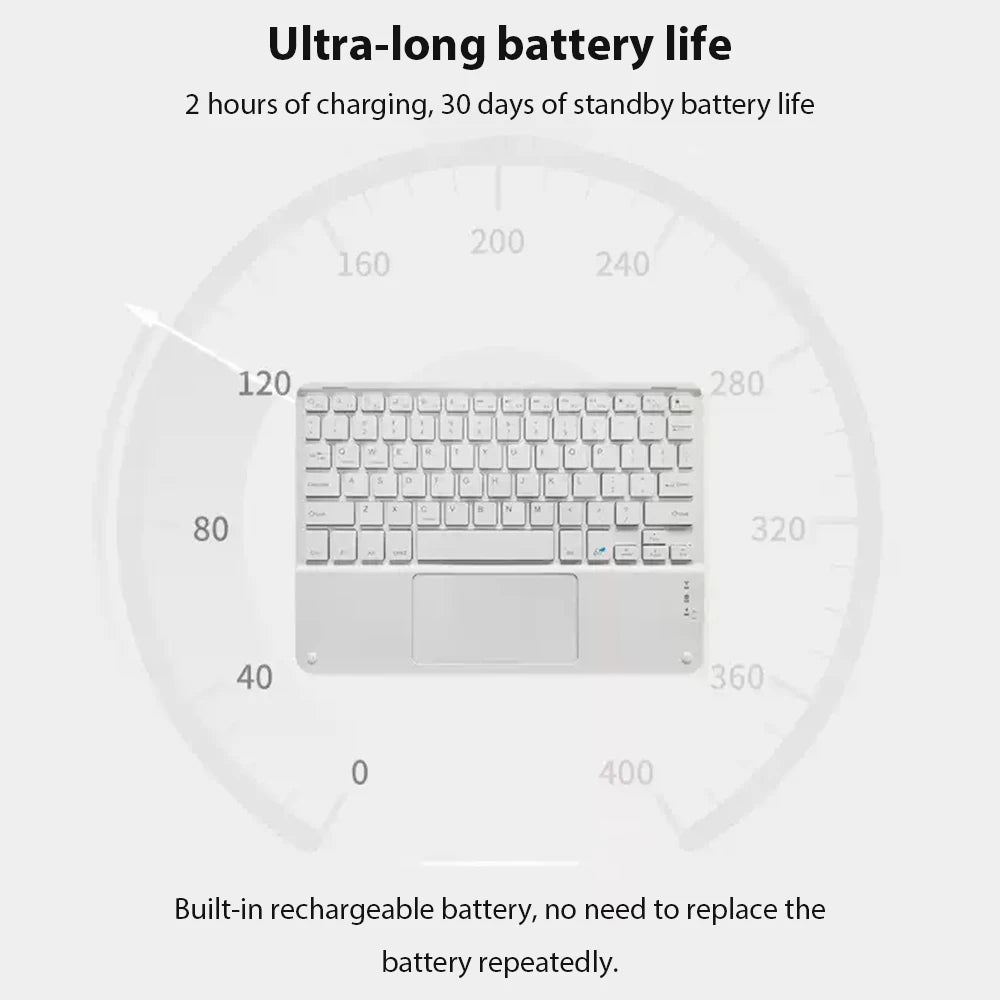 Bluetooth Wireless Keyboard Android IOS Windows Black Keyboard And Mouse Extra Long Standby Tablet Keyboard IPad Keyboard