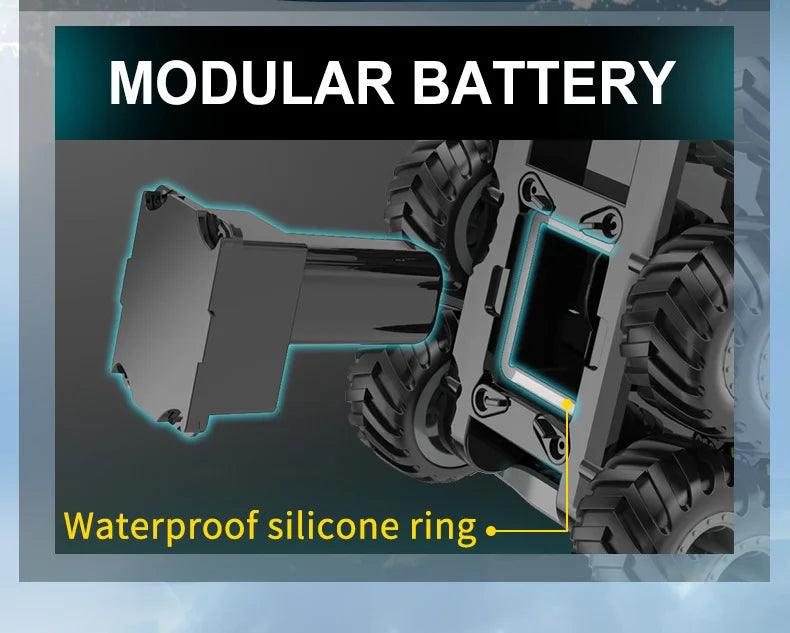 JJRC 8x8 2.4G Remote Control Car 8wd Off-road Amphibious Stunt Vehicle 8-Wheel Speed Racing Truck Waterproof Crawler Toys