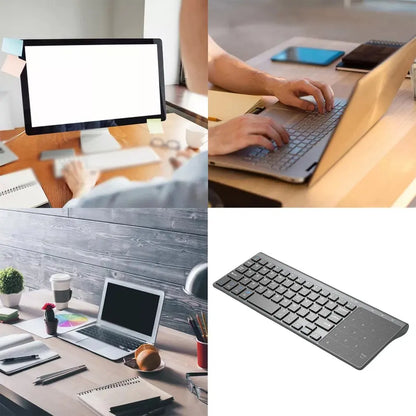Portable Thin Numeric Keyboard 2.4Ghz Wireless  Keypad With Number Touchpad For Tablet Desktop Laptop PC Dropshipping