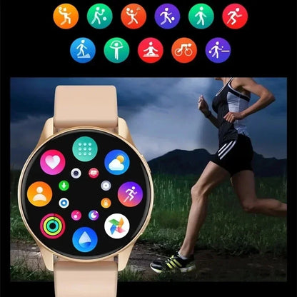2025 New Women Bluetooth Call Smart Watch Heart Rate Blood Pressure Monitoring Smartwatches IP67 Waterproof Men Smartwatch+Box