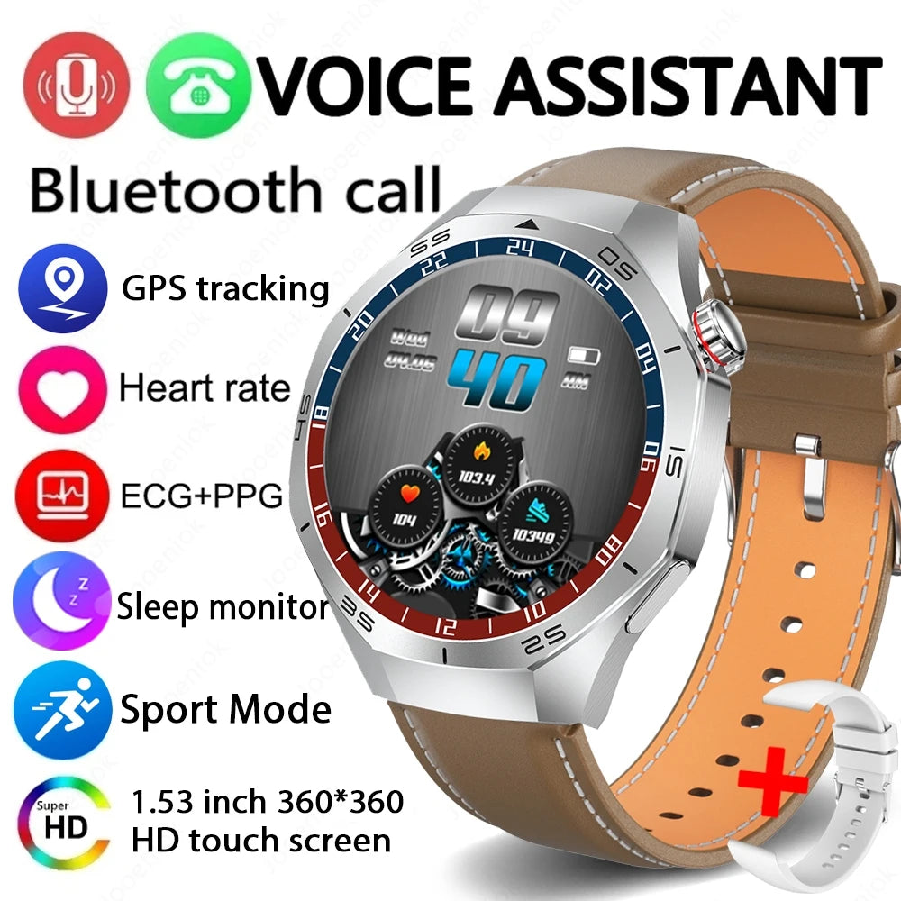 2025 Brand New Watch 5 Smartwatch Real AMOLED HD Screen 360*360 Heart Rate Bluetooth Call Waterproof Men Smart Watch Android IOS