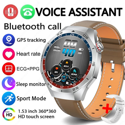 2025 Brand New Watch 5 Smartwatch Real AMOLED HD Screen 360*360 Heart Rate Bluetooth Call Waterproof Men Smart Watch Android IOS