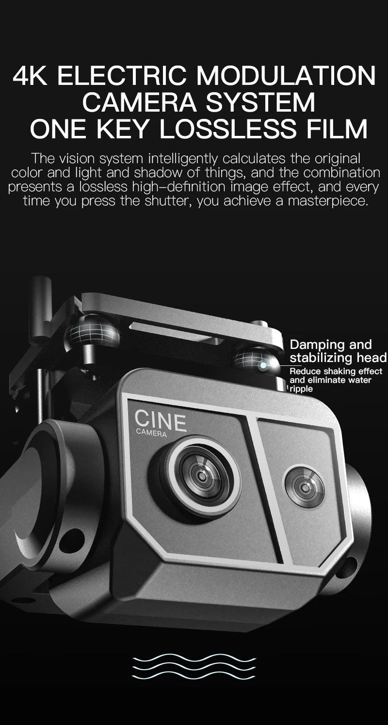 8K HD dual camera GPS drone gimbal 360 ° laser obstacle avoidance brushless quad-axis foldable aircraft