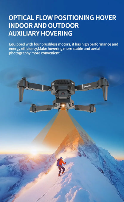 New E88Pro Screen Controlled Drone Remote Control with Display Quadcopter Optical Flow Dual Camera Aerial Photography Aircraft