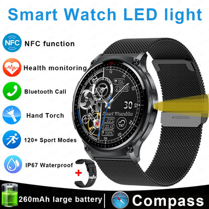 GPS NFC Compass Watch For HUAWEI GT5 Pro Smart Watch Men Altitude Bluetooth Call GPS HD 360*360 Screen Motion Tracking Watch