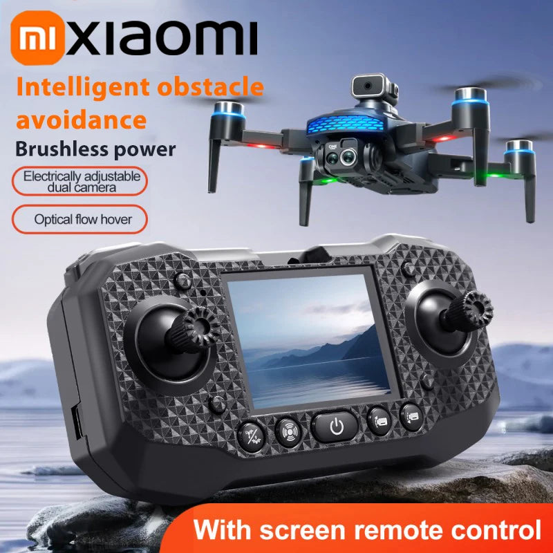 Xiaomi M6 RC Drone 8K Aerial HD Dual Camera 5G WIFI Intelligent Obstacle Avoidance With Screen GPS Ruturn Brushless Power Drone