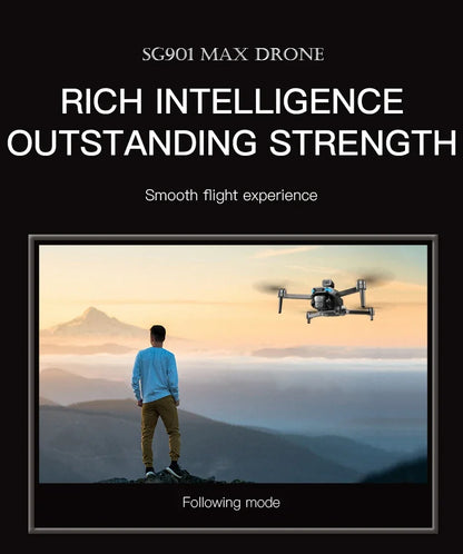 SG901MAX GPS Drone 8K Professional HD Dual Camera 5G WIFI With Screen 360°Obstacle Avoidance Brushless Foldable Quadcopter Drone