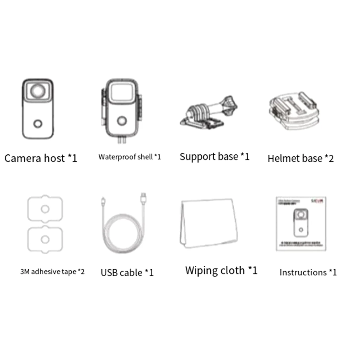 A88M SJCAM C200 Pro Action Camera 4K/30FPS 40M Waterproof Anti Shake Cycling Recorder