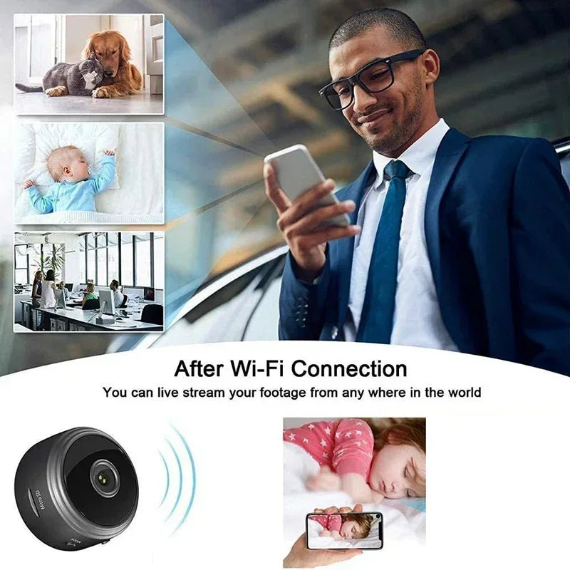 A9 Smart Home Security Camera WiFi Wireless 1080P Video Surveillance Remote Monitoring Motion Detection Night Vision Recorder