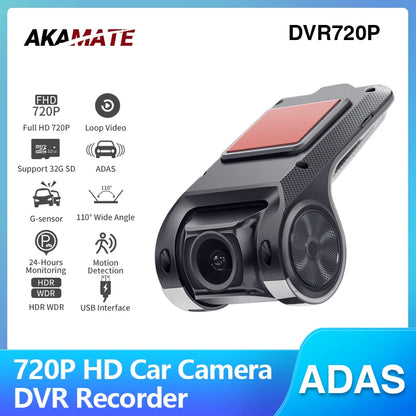 Dash Cam ADAS Car Electronic Dog USB AR Dash Cam Full HD 720P For Android Car Radio Camera Recorder DVR Dashcam Camcorder