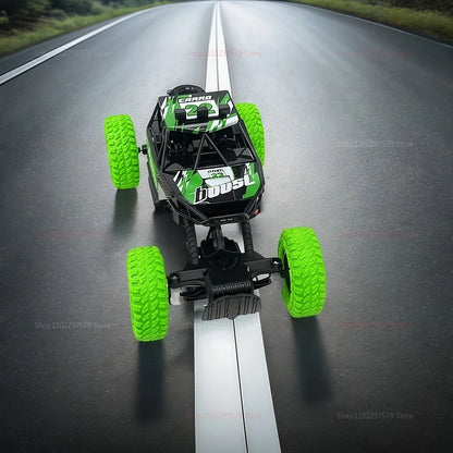 RC High Speed Off-Road Climbing Car 1:18 With Colorful Flashing Lights Rechargeable Durable Rubber Wheels Kids Adults Toys Gifts