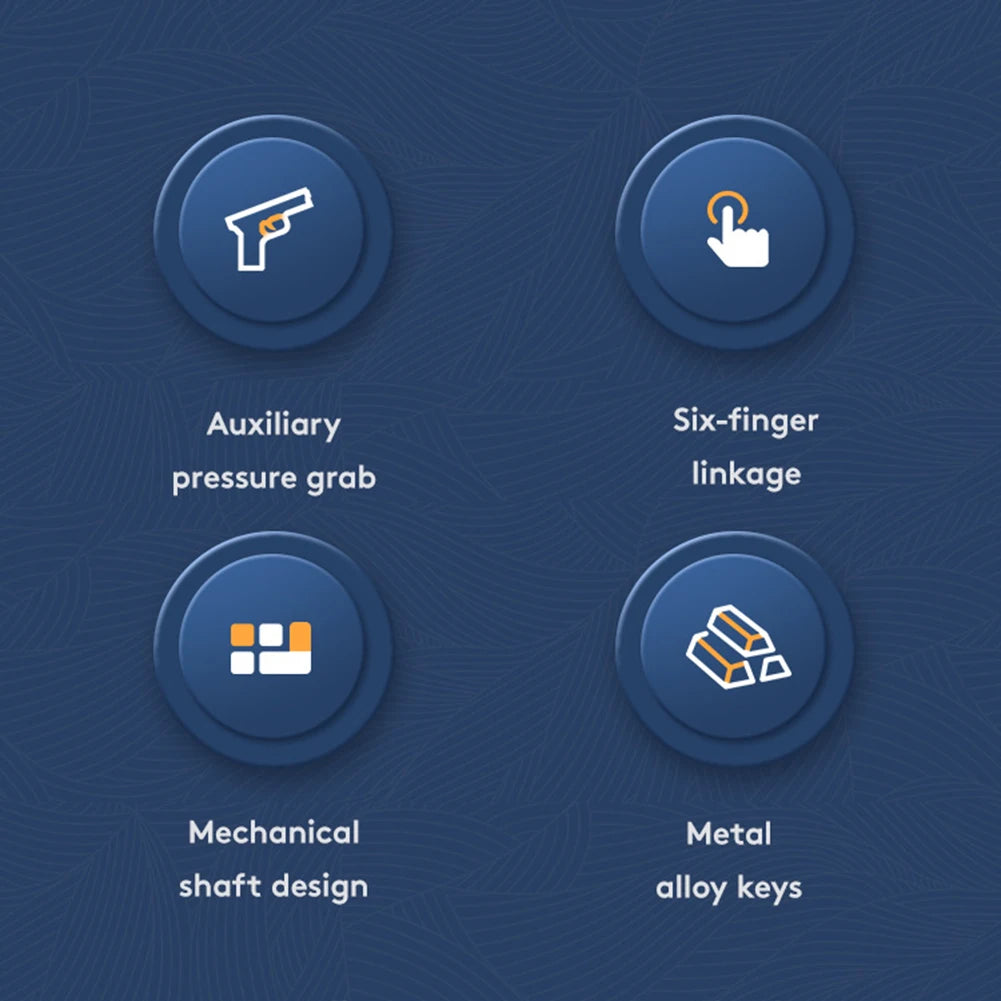 G21 1 Pair 6 Finger Game Controller Gamepad Flexible Sensitive Gaming Aim Shooting Triggers Joystick Button for PUBG Mobile