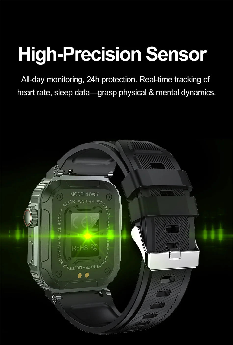 Men's Outdoor Sports Bluetooth Call Smart Watch 1.91 Inch Full Screen Touch Flashlight 110+ Sport Mode Smartwatch 2025 New