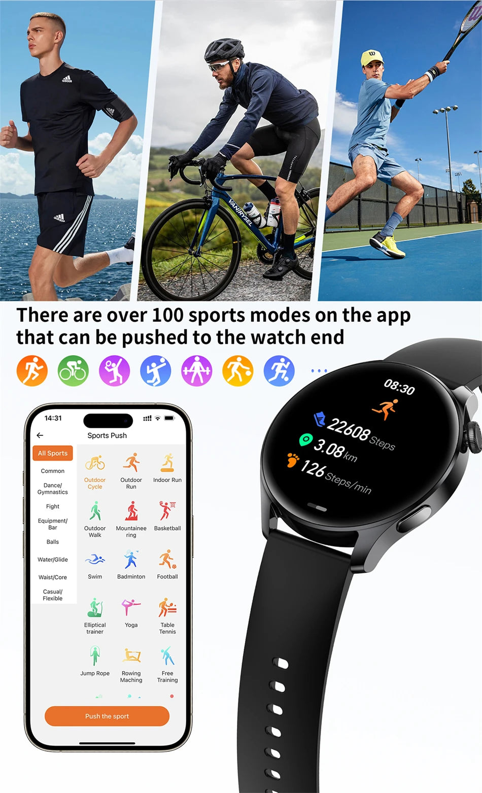 2025 New Watch 3 Smart Watch Men 1.53 Inch HD Screen GPS Fitness tracker Bluetooth Call Health IP67 Waterproof Smartwatch Man