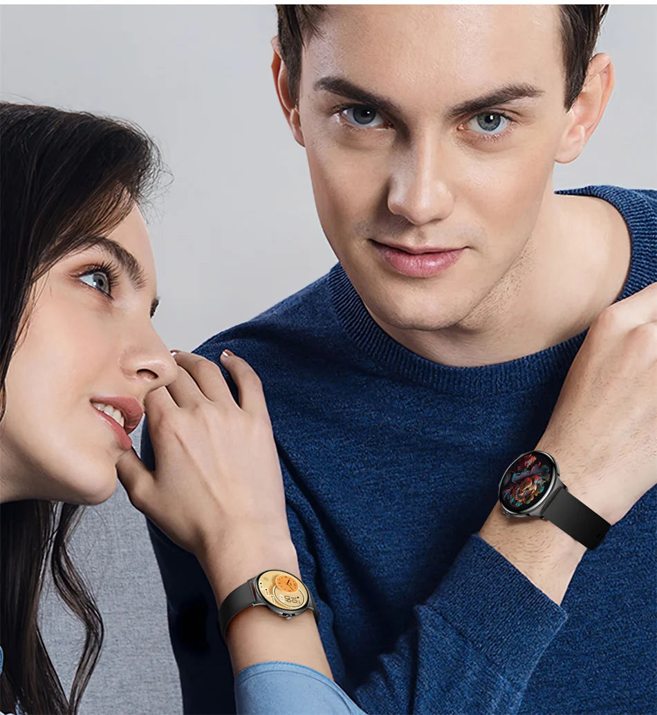 2025 New Ultra Slim AMOLED Smart Watch Women Screen Always Display Time Heart Rate BT Calling High-end Fashion Smartwatch IOS