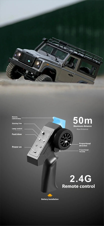 Official Licensed 1/12 4WD Off-Road RC Car MN98 Mn99S 2.4G Remote Control SUV Version Electric Climbing Car Model Toys for Kids