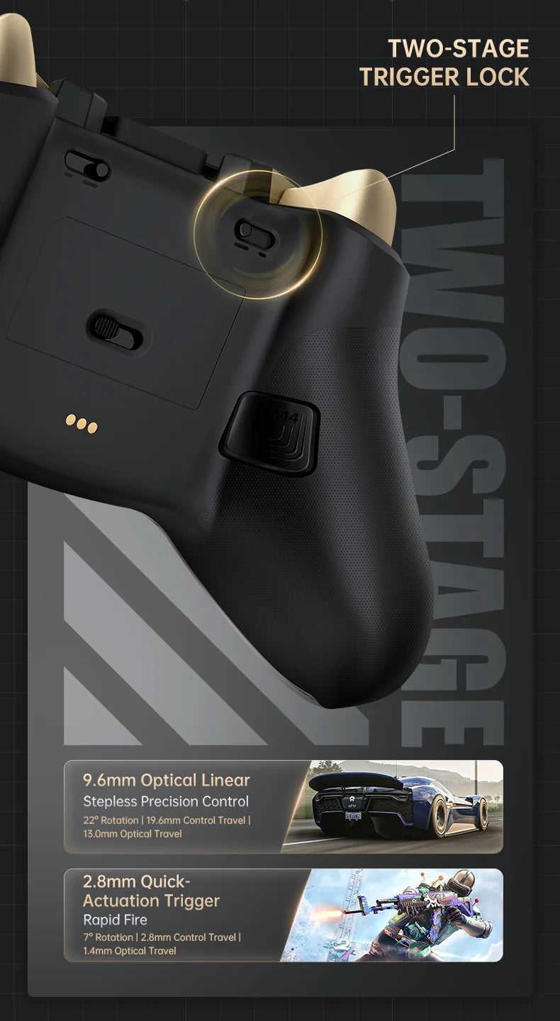 MACHENIKE G5Pro V2 Ultimate Gaming Controller Optical Trigger ABXY Button Hot-Swappable Joystick 4K Resolution For Switch PC