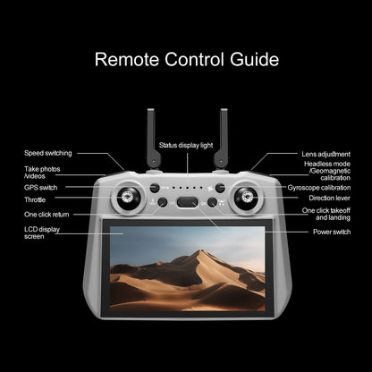 S155 MAX GPS Drone Professional 4K Camera 7.2-inch Touch Screen 3-Axis Gimbal EIS Relay Aircraft Obstacle Avoidance Dron Toy