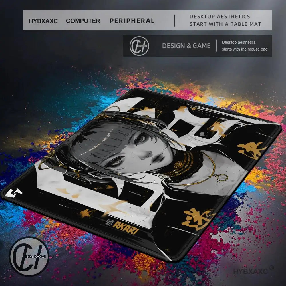 Large Gaming Mouse Pad Customizable Pattern Upgraded Smooth FPS Esports Office Gaming Desk Mat Gaming Accessories Rubber Mats