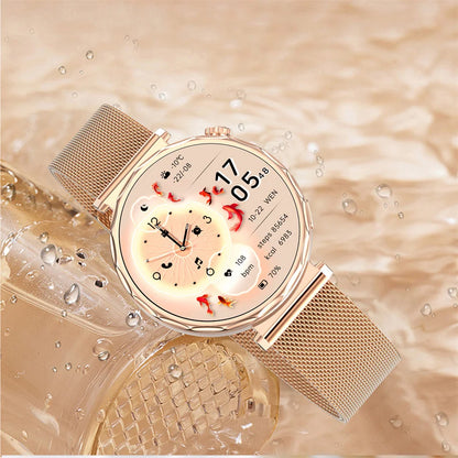 2025 New Fashion Bluetooth Call Smart Watch Women AMOLED HD Screen Health Monitoring 100+ Sports Mode Smartwatches IOS