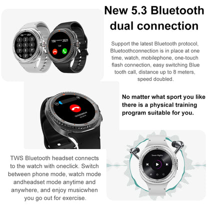 New DT Watch 8 Ultra Smart Watch Classic NFC Health Monitoring GPS Bluetooth Call IP68 Waterproof HD Smartwatch For IOS Android