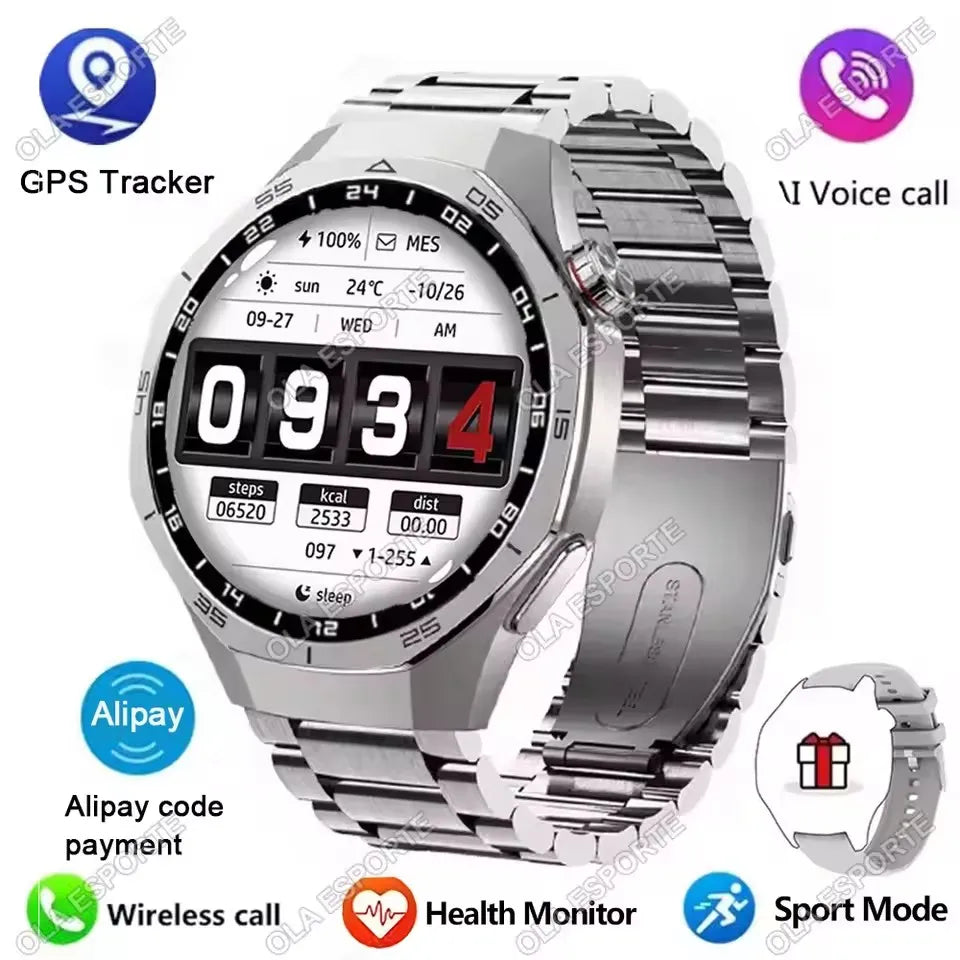 Men Women SmartWatch 2025 New 1.51 HD Screen 450Mah Fitness Track Heart Rate Sleep Gps Tracker Smart Watch Sport IP68 Waterproof