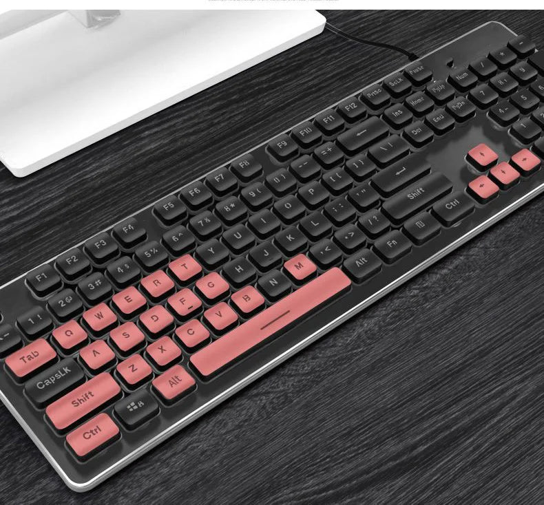 Silent Keyboard Mechanical Wired Gaming Colorful Backlit Mechanical Chocolate Keyboard Gamer Keyboard for Pc Laptop Accessories