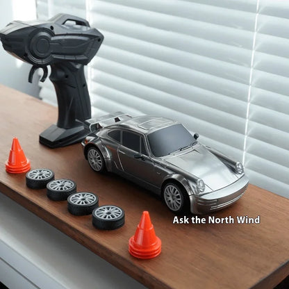 RC Cars 1:24 Remote Control Car 20KM/H 4WD High Speed RC Drift Car with LED Lights Extra Drifting Tires Vehicles for Adults Kids